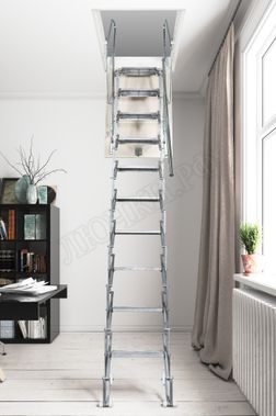 Чердачная лестница Aci Alluminium Elegant Fantozziscale 500*800*2760-3000 Чердачная лестница Aci Alluminium Elegant Fantozziscale 500*800*2760-3000