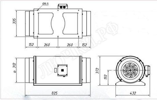 Вентилятор TD2000/315 SILENT Вентилятор TD2000/315 SILENT